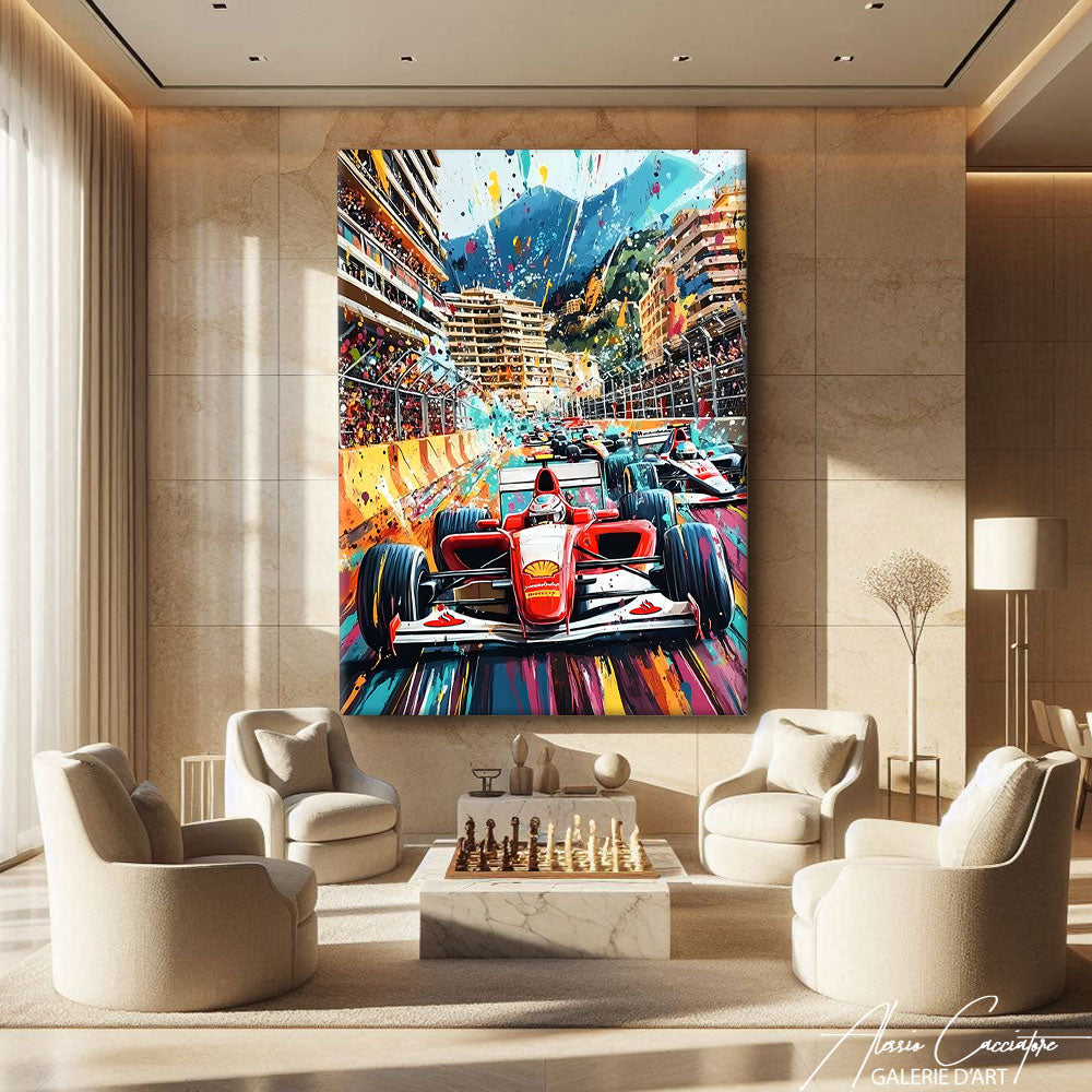 TABLEAU STREET ART VOITURE