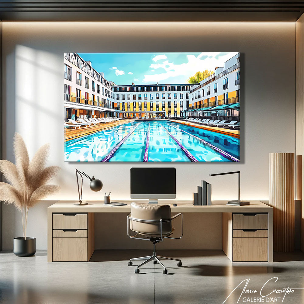 Tableau Piscine Moderne