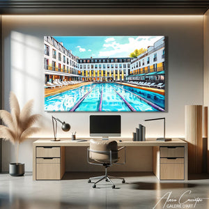 Tableau Piscine Moderne