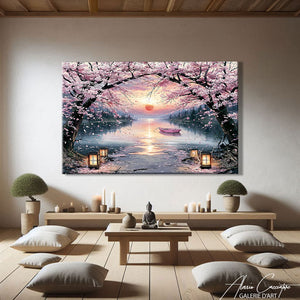 TABLEAU CERISIERS JAPONAIS