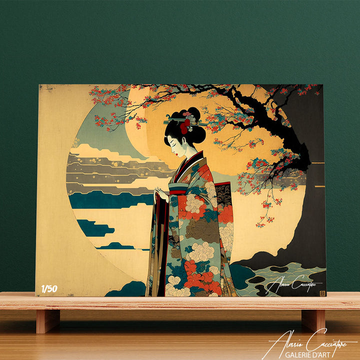 tableau japonais geisha