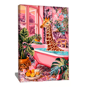 Tableau Girafe Salle De Bain