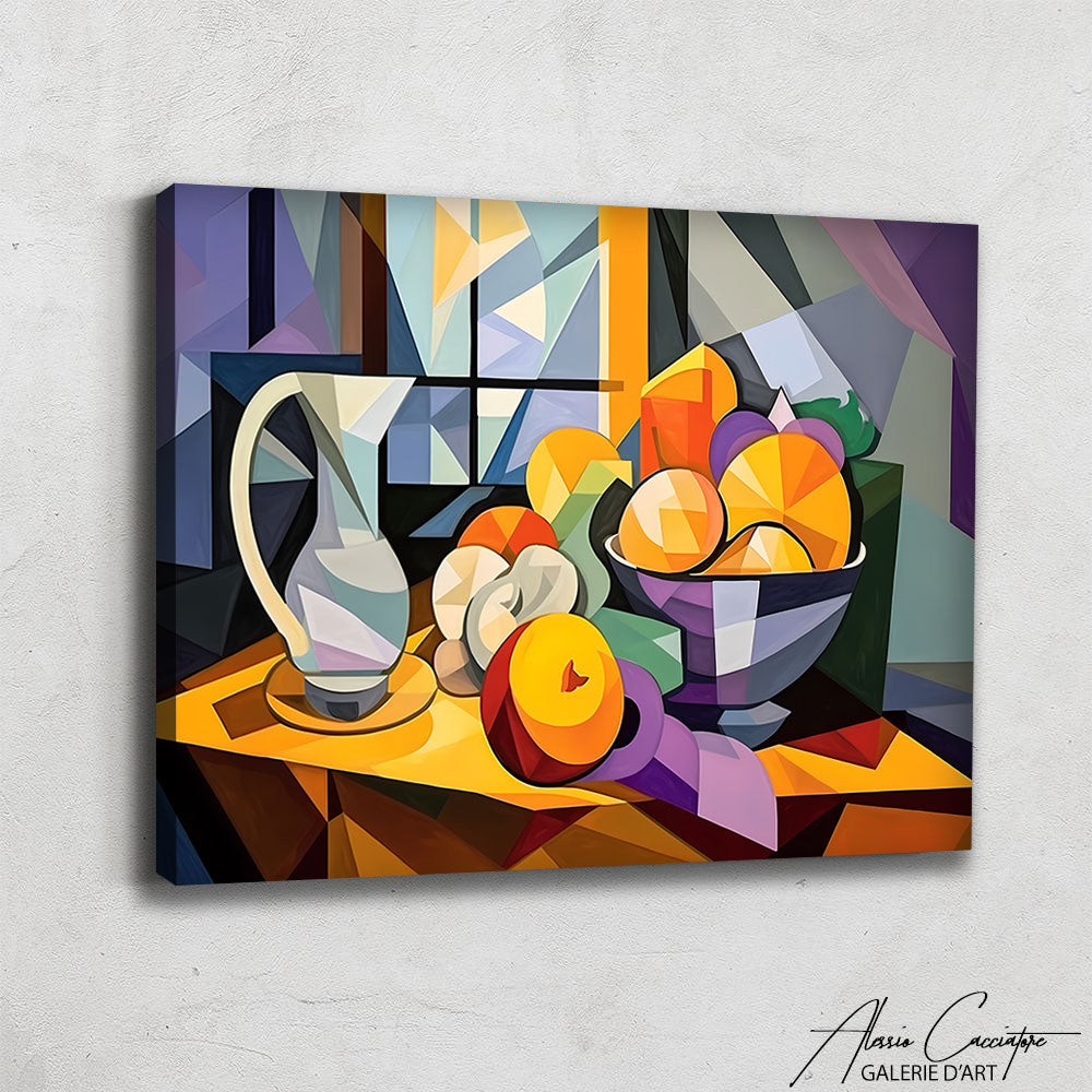 peinture nature morte cubiste