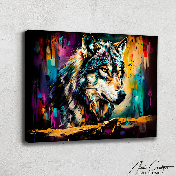 Tableau Loup Couleur