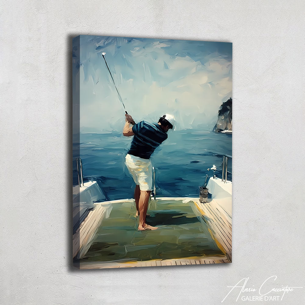 TABLEAU GOLFEUR ABSTRAIT