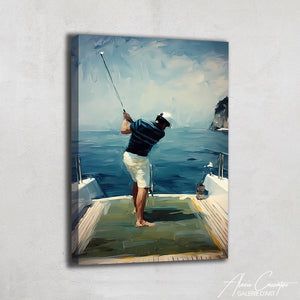 TABLEAU GOLFEUR ABSTRAIT