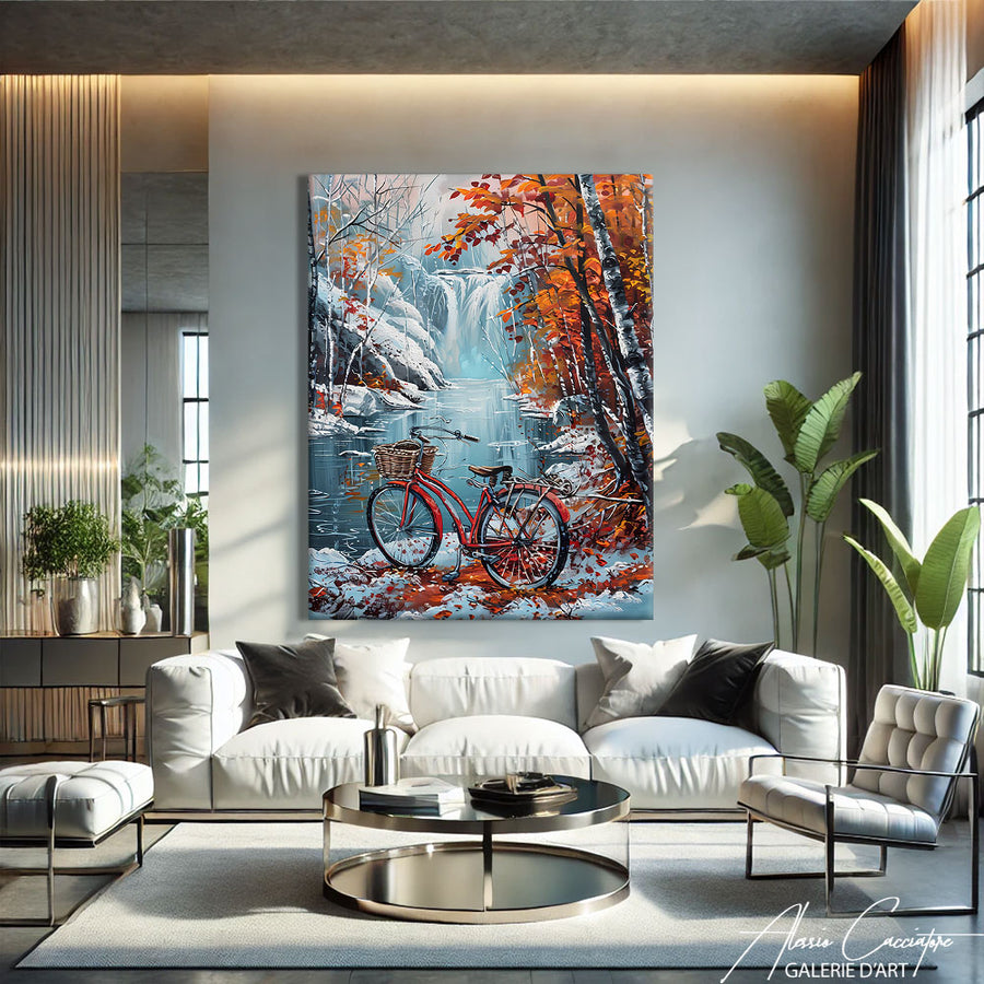 tableau montagne hiver – mise en situation