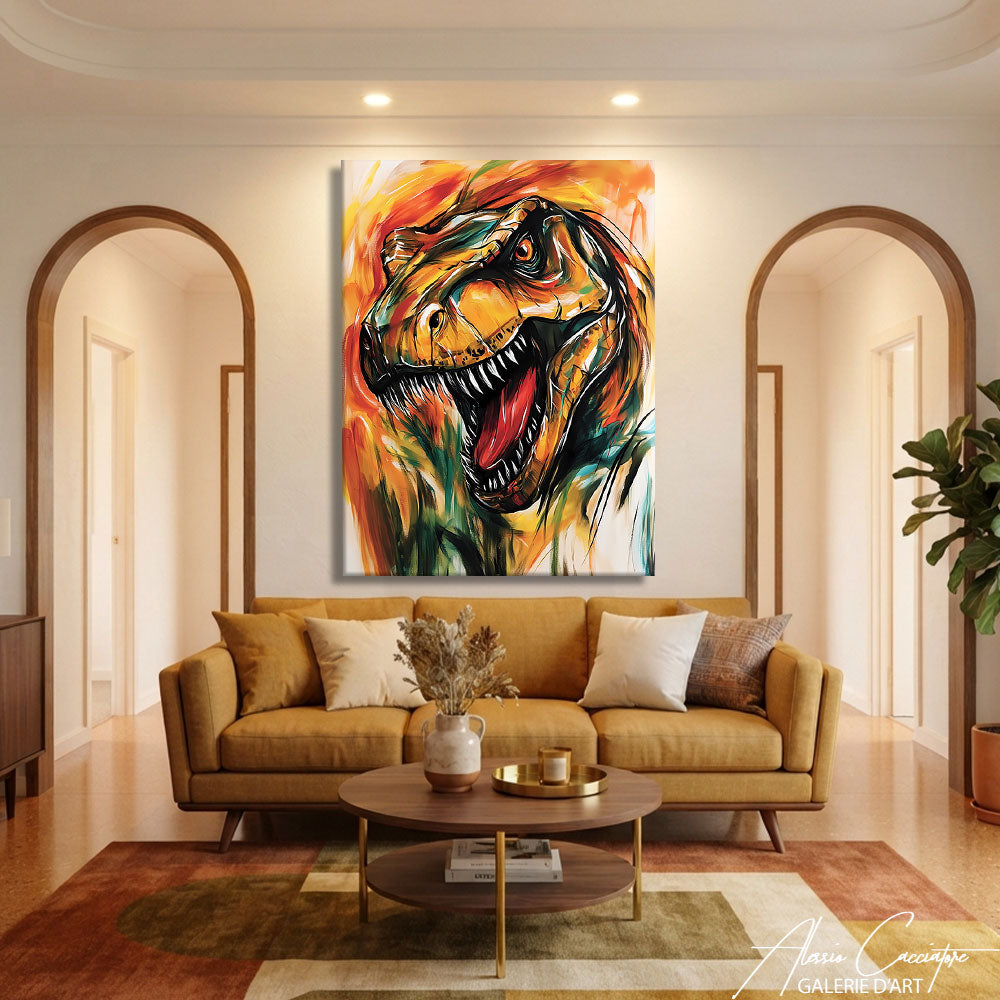 Peinture Dinosaure Enfant