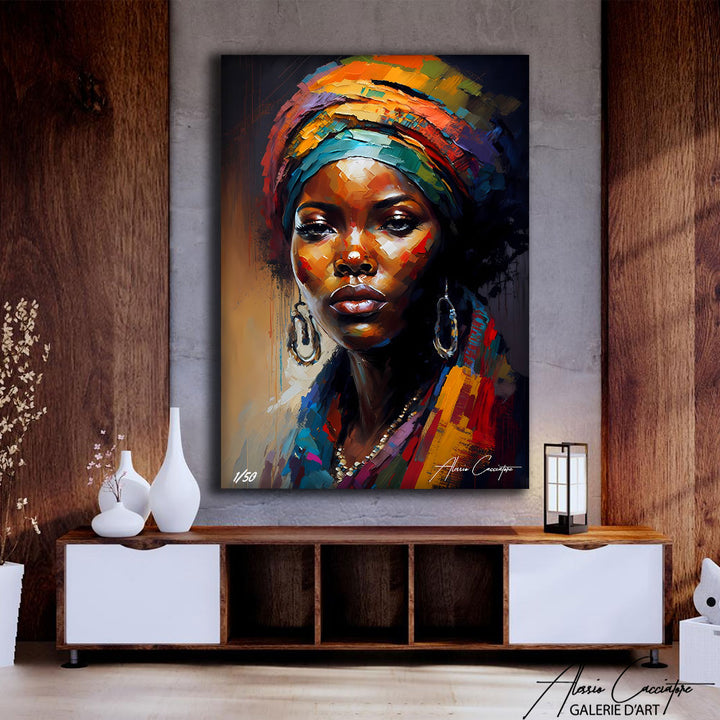 tableau femme africaine