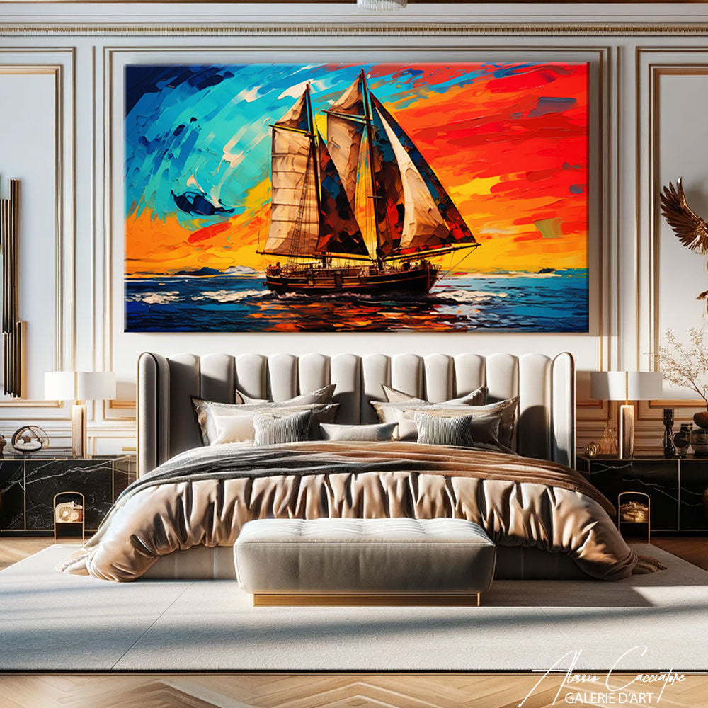 peinture bateau voilier