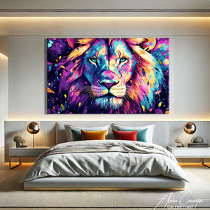 Cadre Lion Pop Art