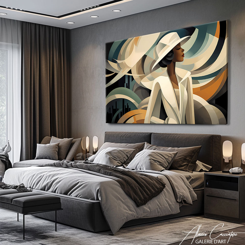 tableau art déco contemporain