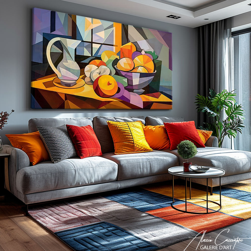 peinture nature morte cubiste