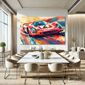 Tableau Peinture Porsche

