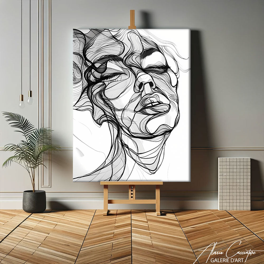 Tableau Minimaliste Femme