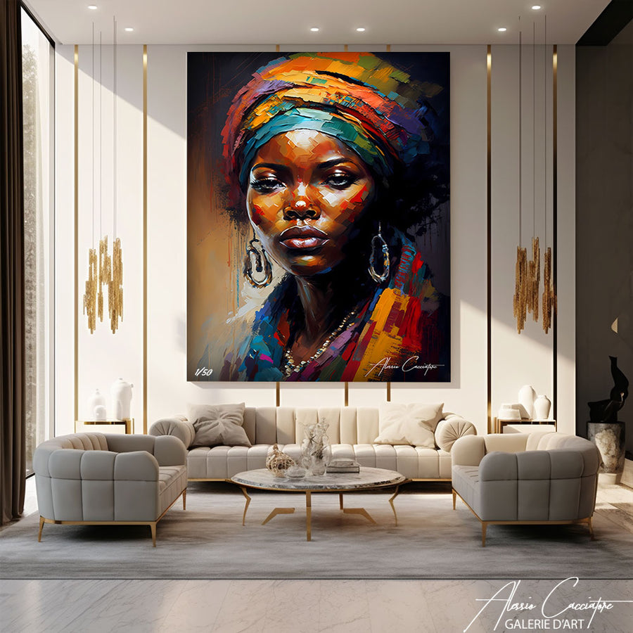 tableau style africain – mise en situation