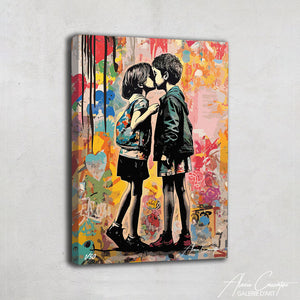 tableau street art coloré