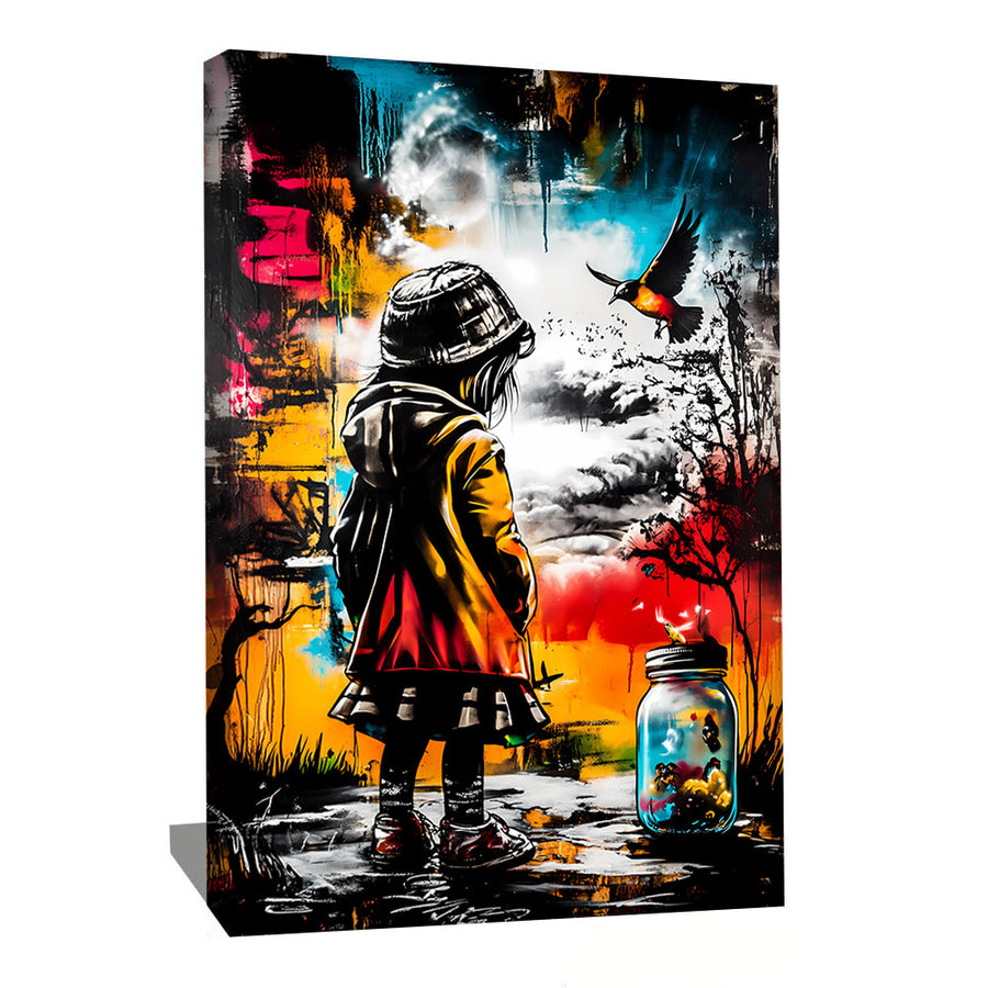 TABLEAU POP ART ENFANT ABSTRAIT