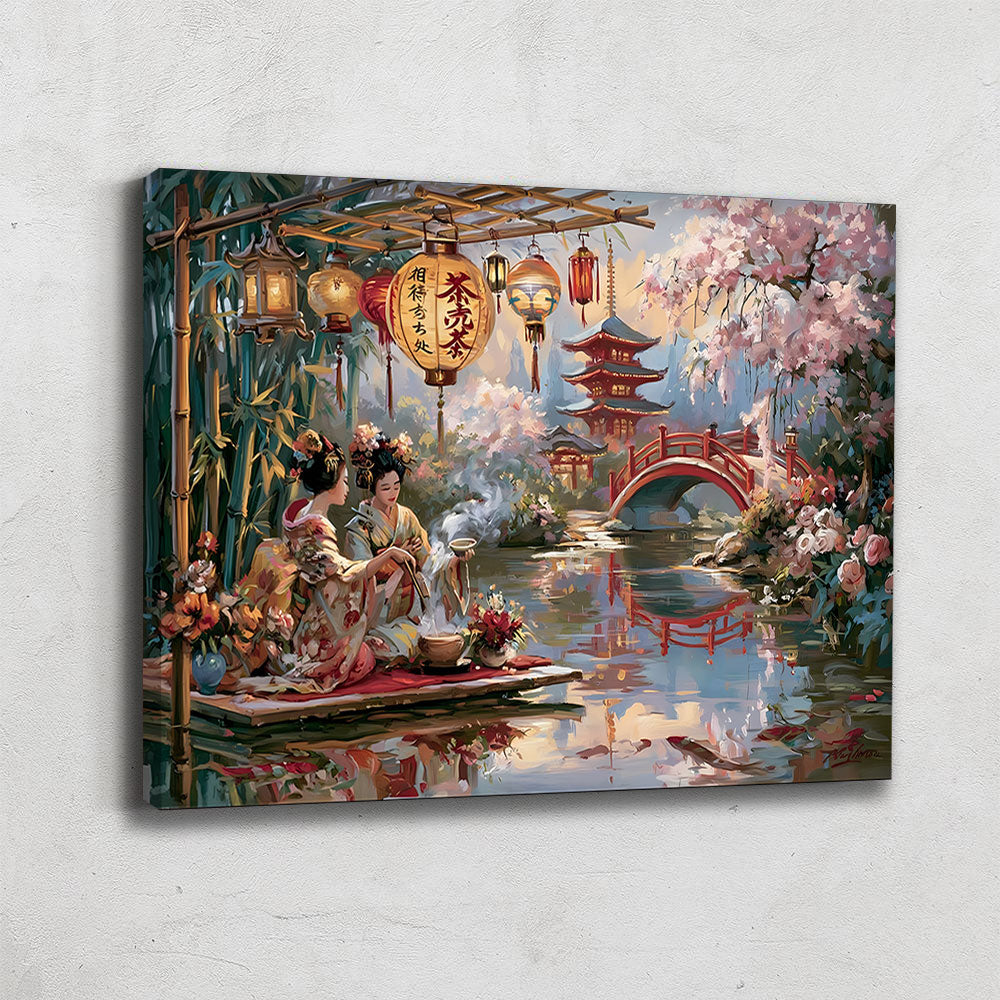 TABLEAU GEISHA JAPONAIS