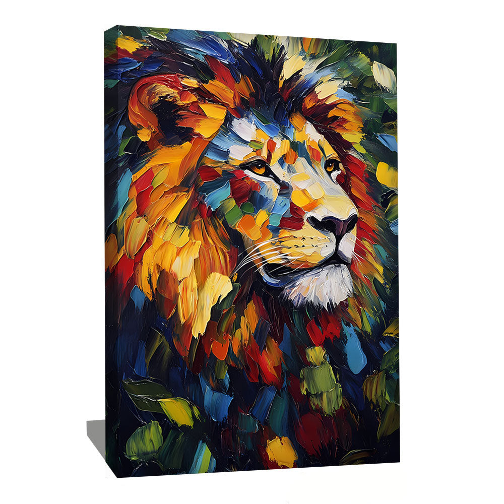 TABLEAU LION COLORIS
