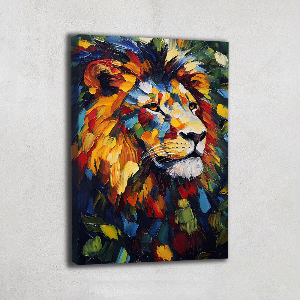 TABLEAU LION COLORIS