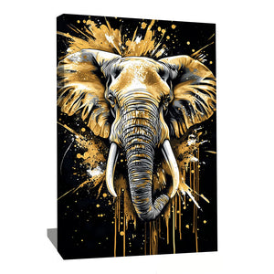 TABLEAU ÉLÉPHANT ABSTRAIT