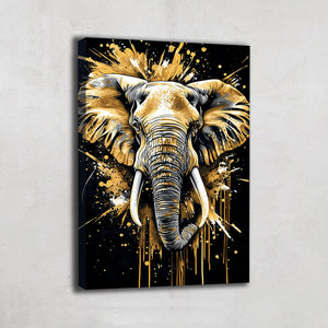 TABLEAU ÉLÉPHANT ABSTRAIT