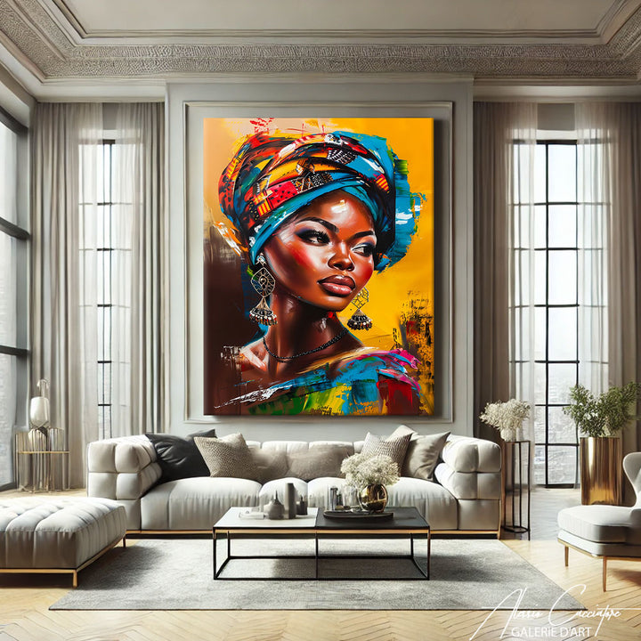 TABLEAU AFRICAINE COULORE