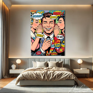Toile Coloré Pop Art