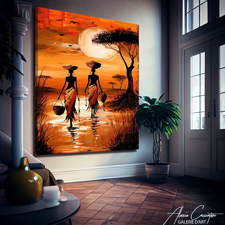 peinture africain ethnique