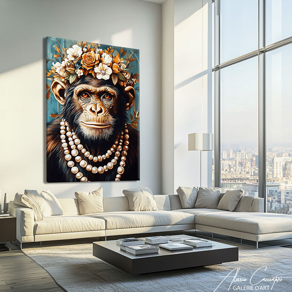 tableau chimpanzé