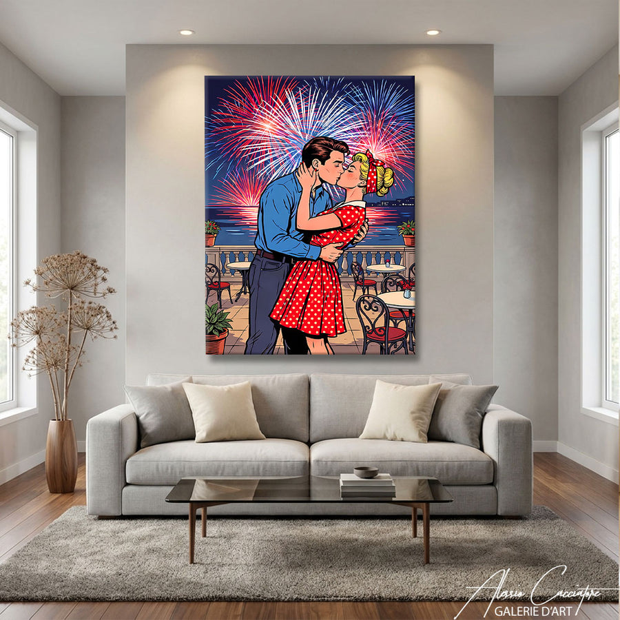 Peinture Déco Tableau Pop Art – mise en situation
