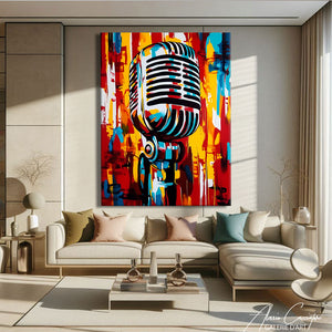 tableau pop art musique