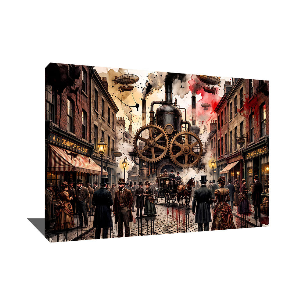 Grand Tableau Style Industriel