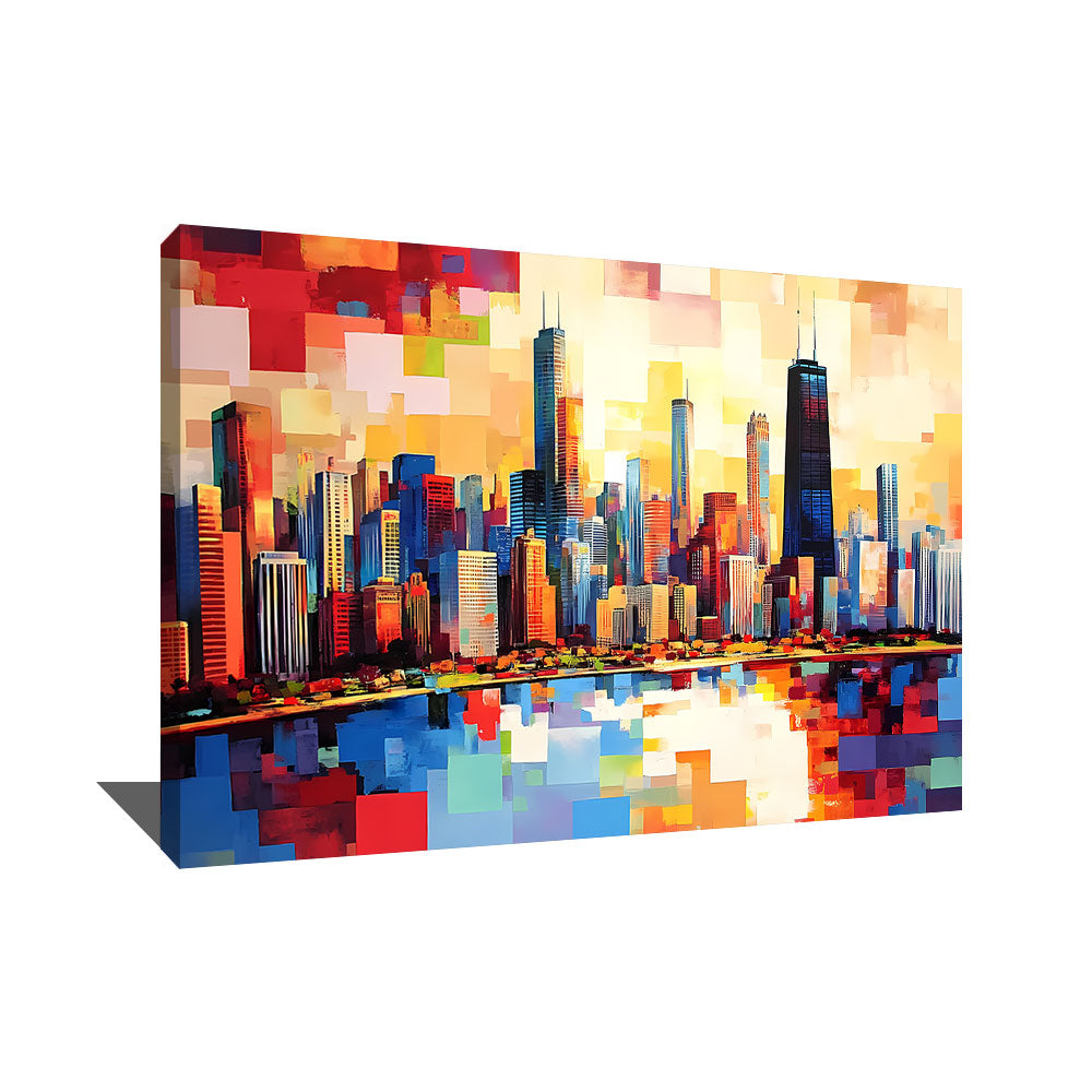 TABLEAU CHICAGO GÉOMÉTRIQUE