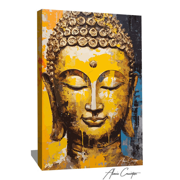 Feeby Tableau Mural Zen Orient Bouddha 45x30 cm 1 pièce Tableaux