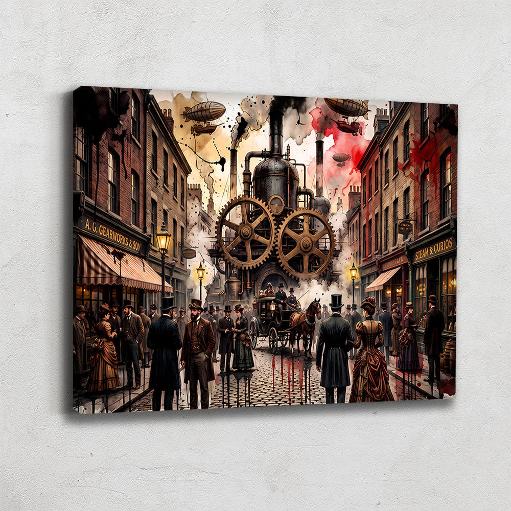 Grand Tableau Style Industriel
