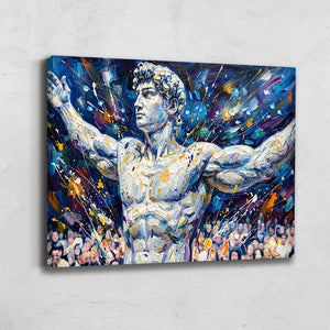 TABLEAU STATUE GRECQUE POP ART