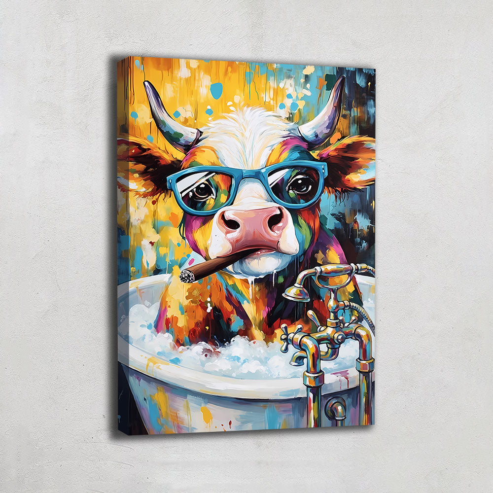 Tableau Pop Art Vache