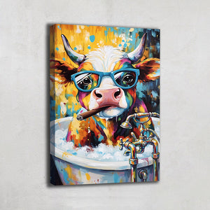 Tableau Pop Art Vache