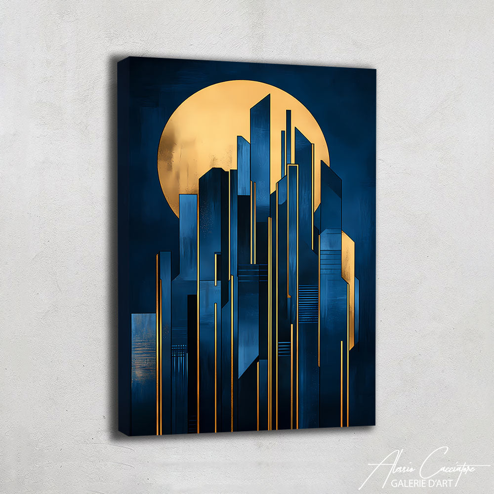 Tableau Moderne Bleu