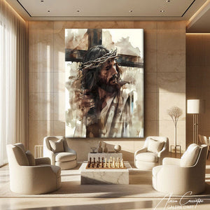 tableau jesus christ peinture