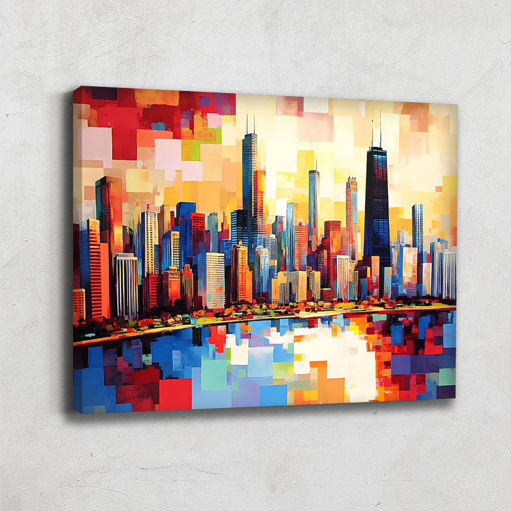 TABLEAU CHICAGO GÉOMÉTRIQUE