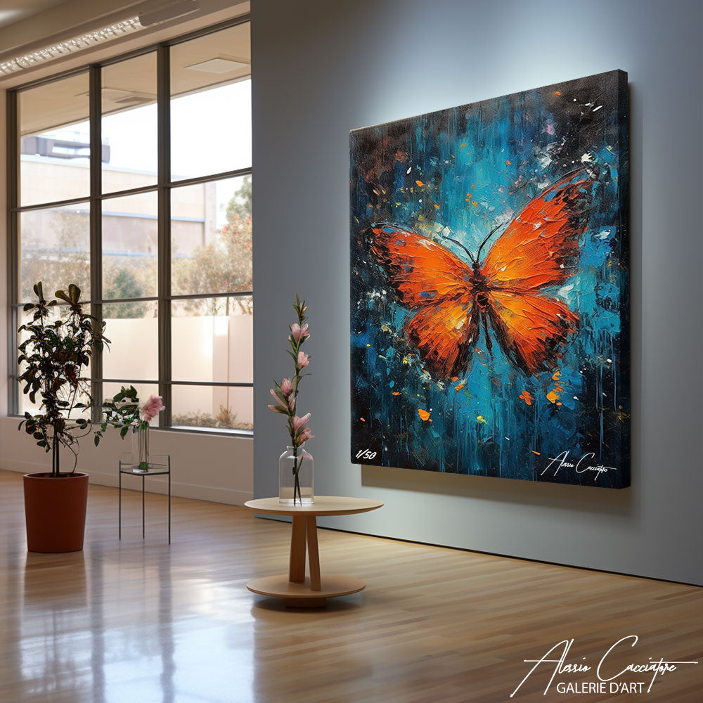 tableau noir papillon