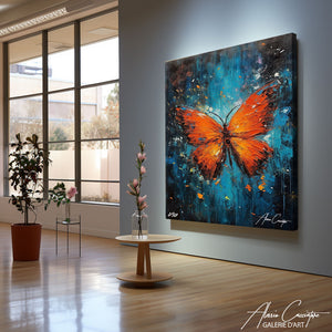 tableau noir papillon