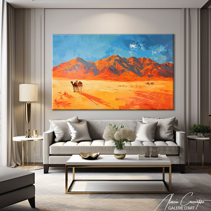 Tableau mural oriental – mise en situation