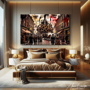 Toile Grand Tableau Style Industriel