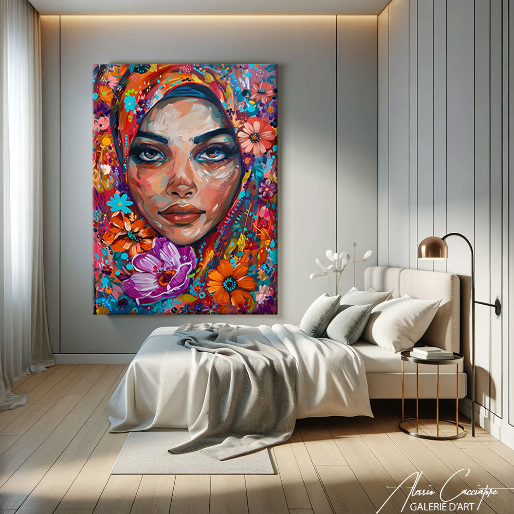 peinture femme orientale