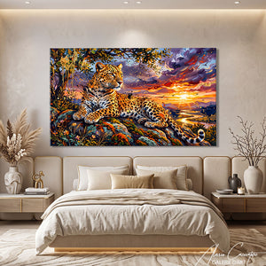 Toile Leopard Tableau