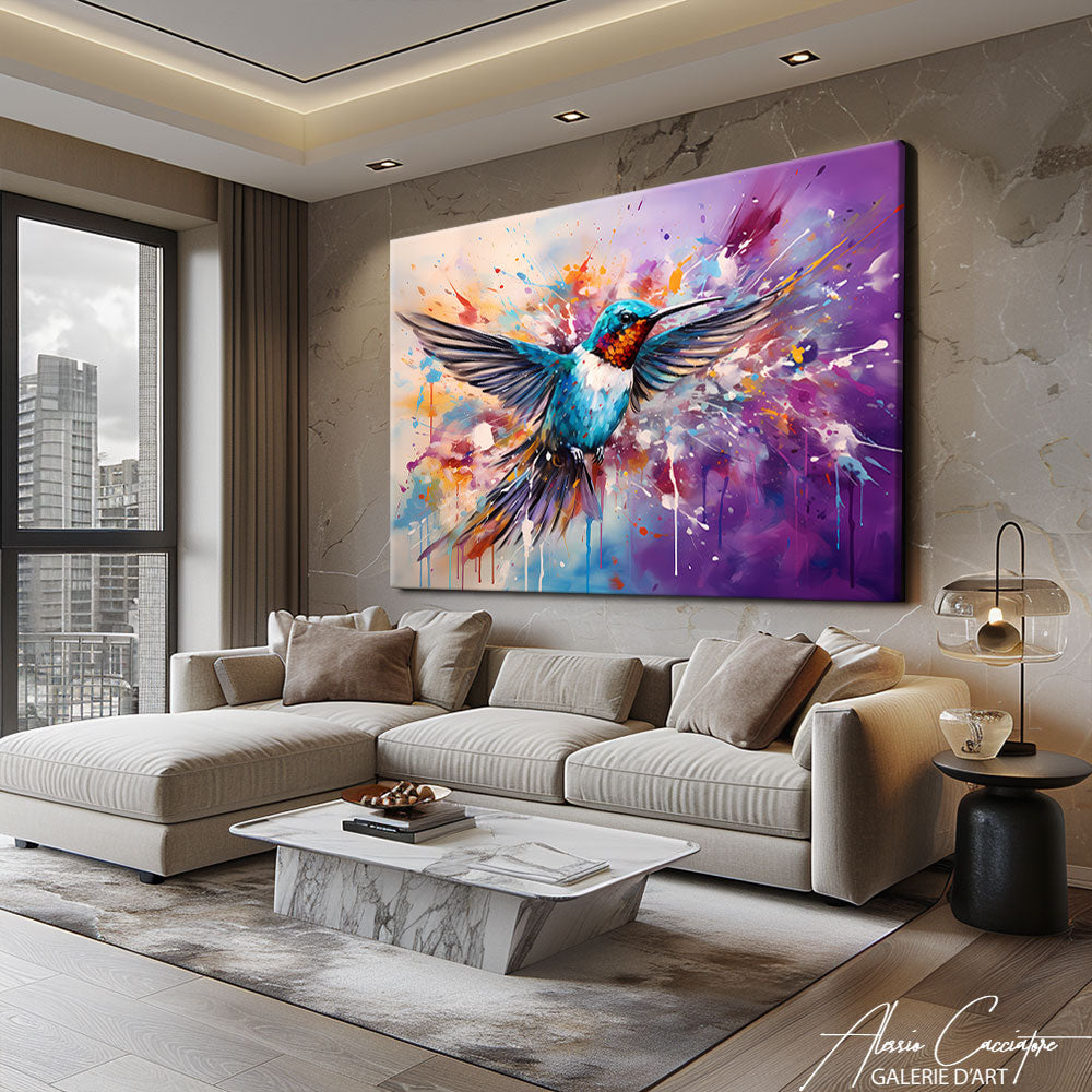 Tableau Oiseau Coloré